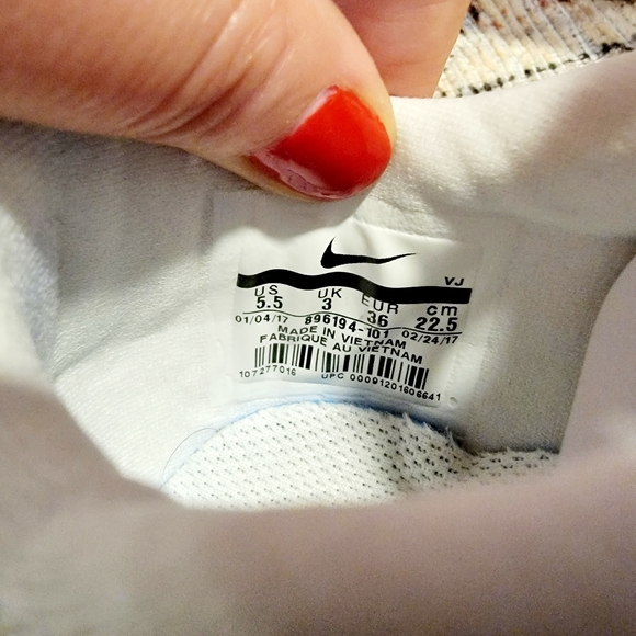 Nike Air Max Jewell Size 5.5 White 896194-101 - Picture 6 of 7